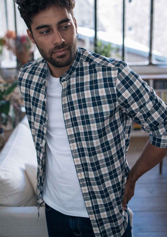 Chemise MONTLIMART - Col Mao - Coton recyclé 2