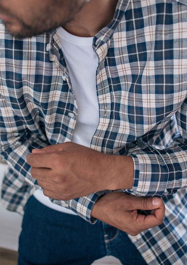 Chemise MONTLIMART - Col Mao - Coton recyclé 3