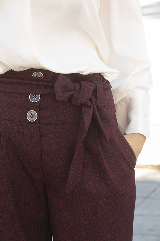 Pantalon LULU bordeaux 6