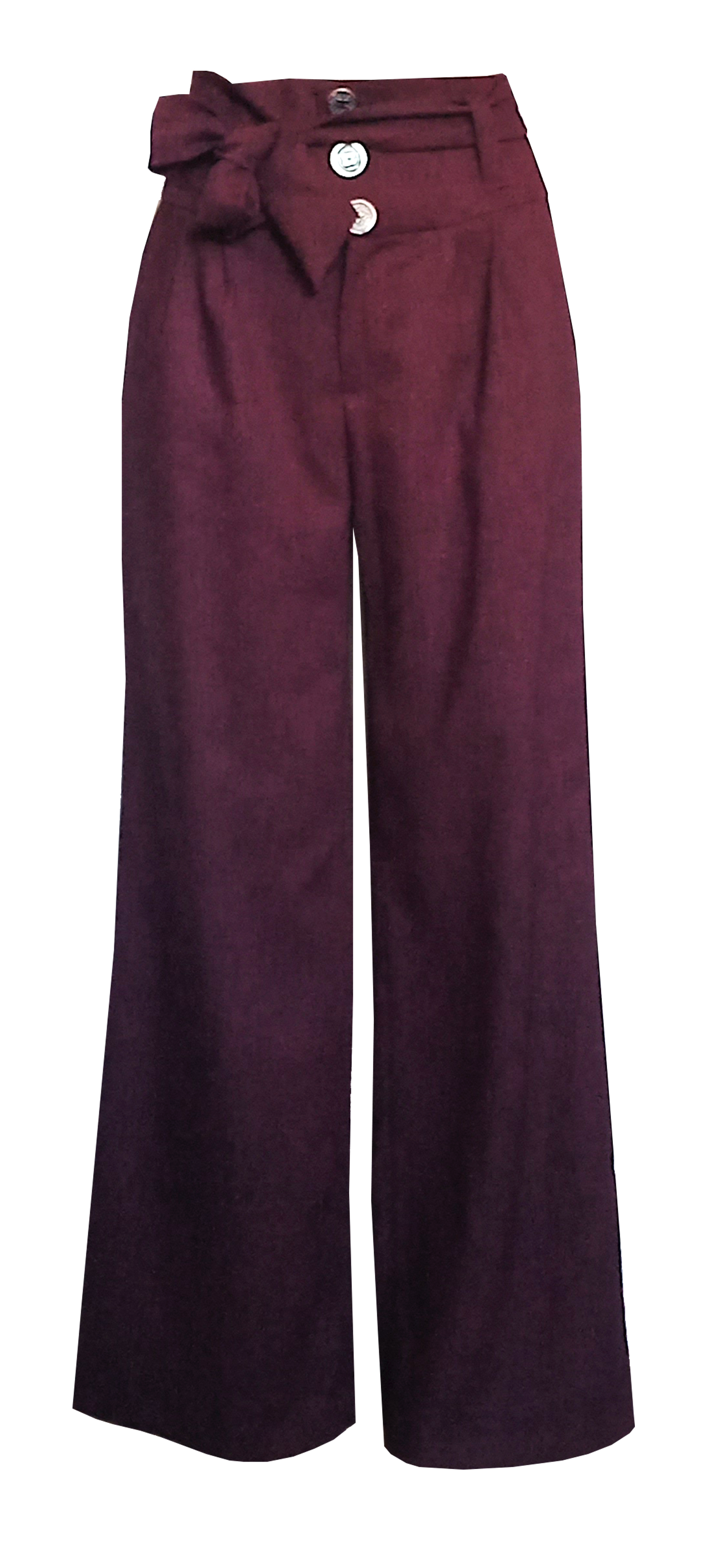 Pantalon LULU bordeaux 8
