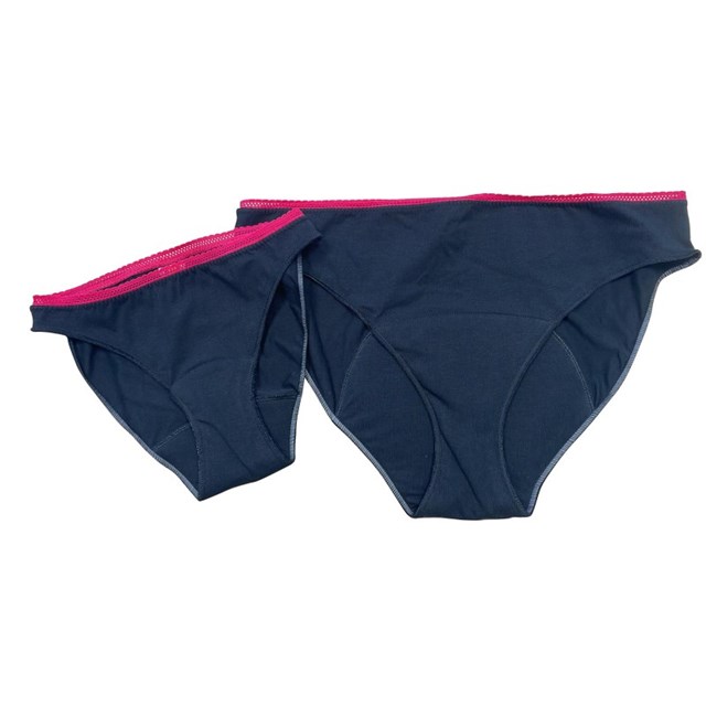 culottes menstruelles noires nuit flux normal ou flux abondant en coton bio
