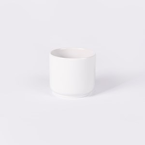 Tasse sans anse pour thé et café en porcelaine - Blanche de Limoges