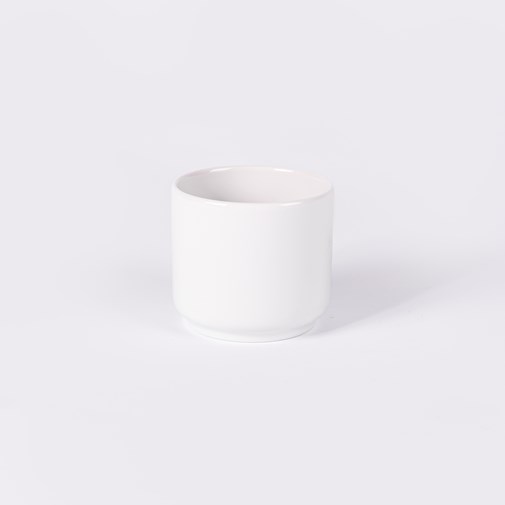 Tasse sans anse pour thé et café en porcelaine - Blanche de Limoges