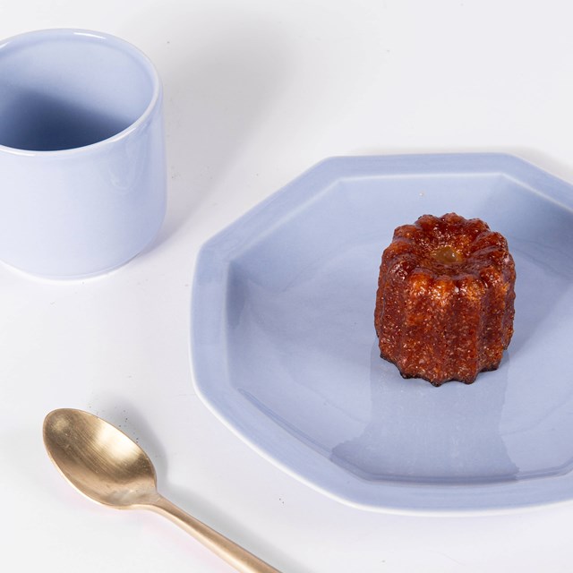 Tasse sans anse pour thé et café en porcelaine Bleu pastel 3