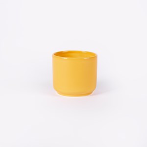 Tasse sans anse pour thé et café en porcelaine Jaune moutarde