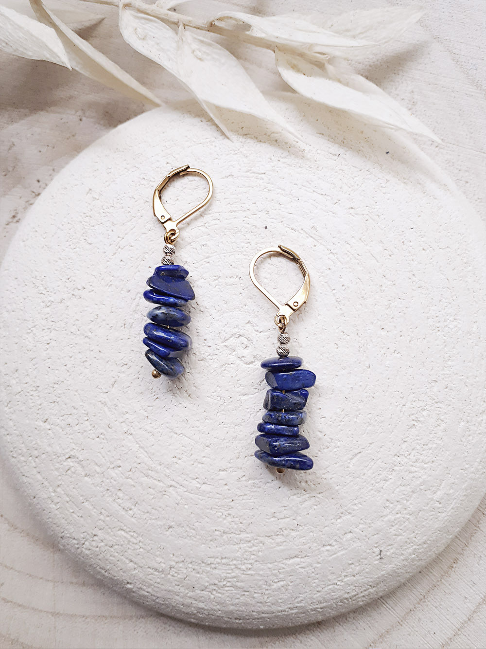 Boucles d'oreilles CHAKRA Lapis-Lazuli 3