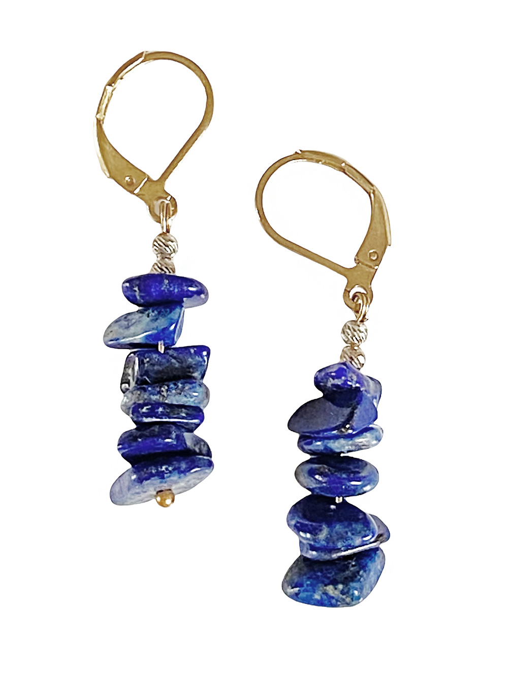 Boucles d'oreilles CHAKRA Lapis-Lazuli 4