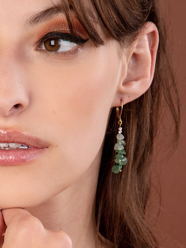 Boucles d'oreilles CHAKRA Aventurine 3