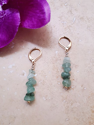 Boucles d'oreilles CHAKRA Aventurine