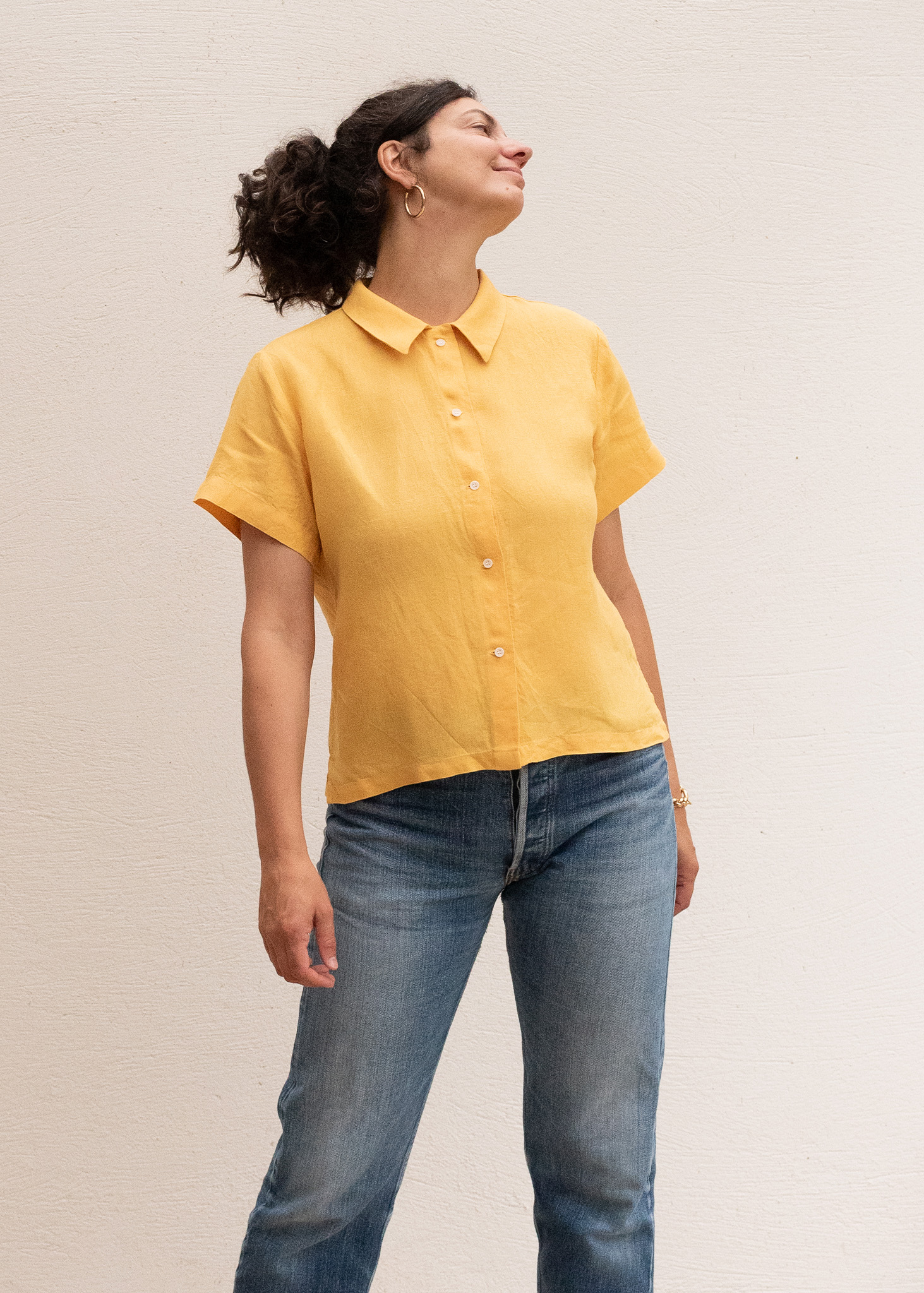 CHEMISE SUNNY EN LIN - JAUNE 5