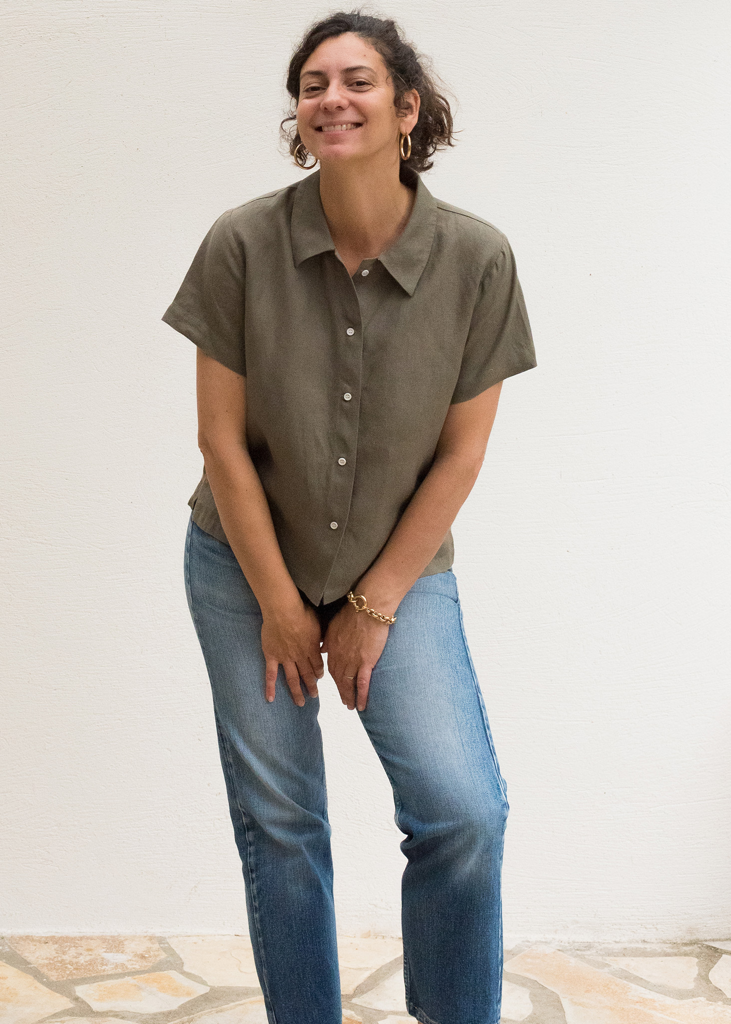 CHEMISE SUNNY EN LIN - KAKI 4