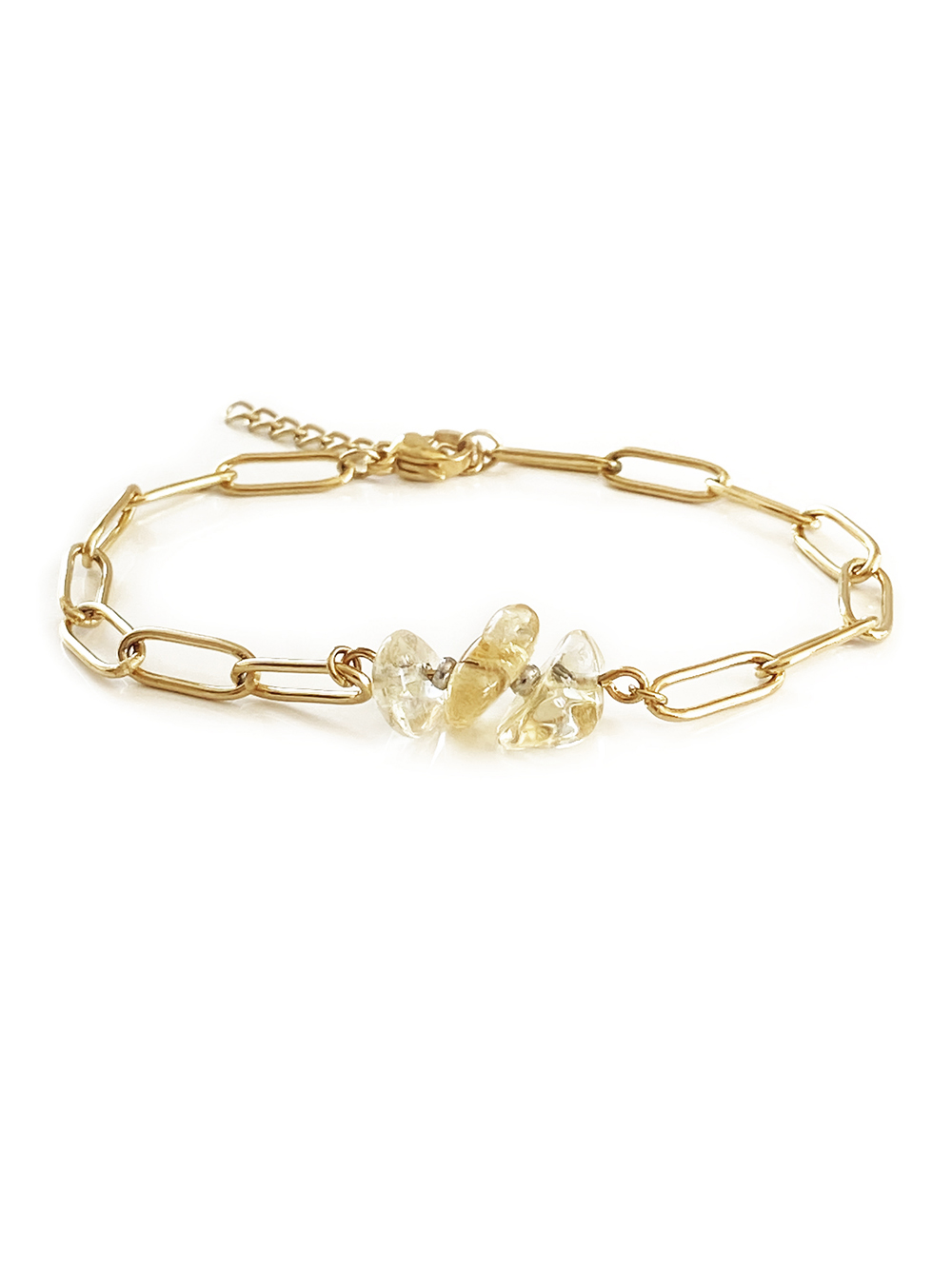 Bracelet BOHO pierres naturelles Citrine 3