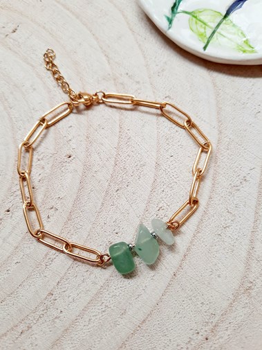 Bracelet BOHO pierres fines Aventurine