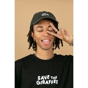 Casquette délavée "Save the giraffes"