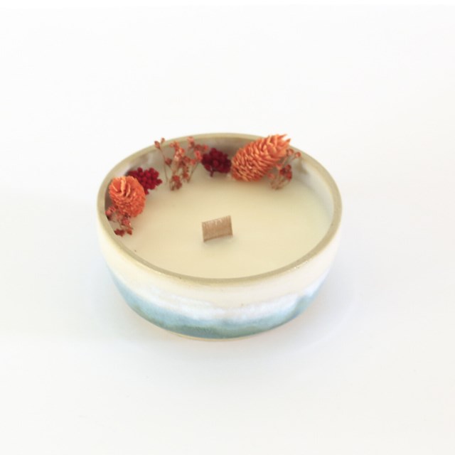 Bougie fleurs séchées Coquelicot 4