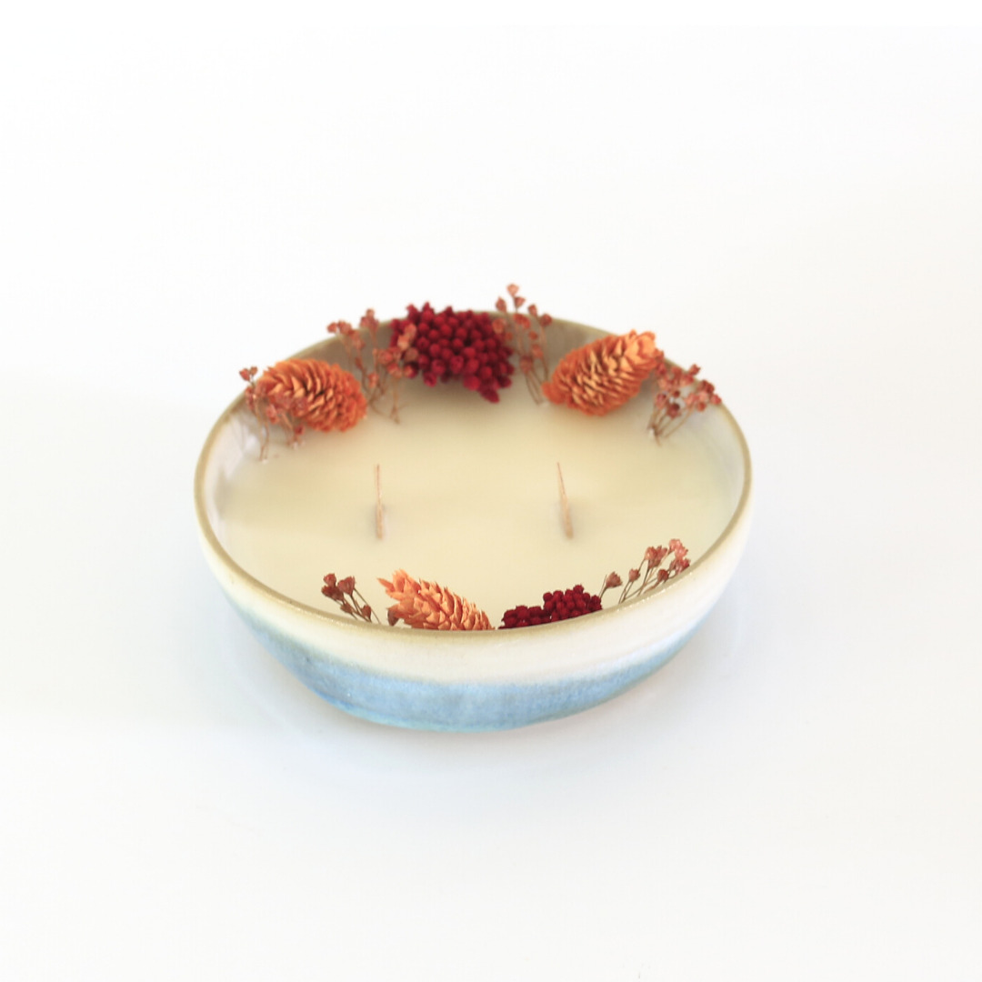 Bougie fleurs séchées Coquelicot 5