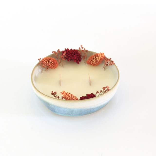 Bougie fleurs séchées Coquelicot 5