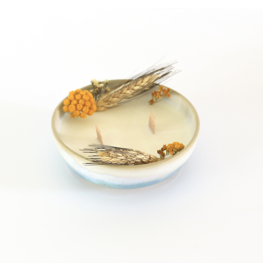 Bougie fleurs séchées Thé Bergamote 5