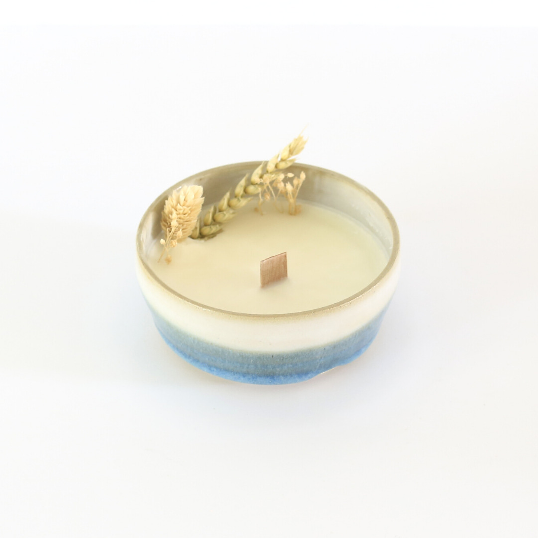 Bougie fleurs séchées Iris & Jasmin 4