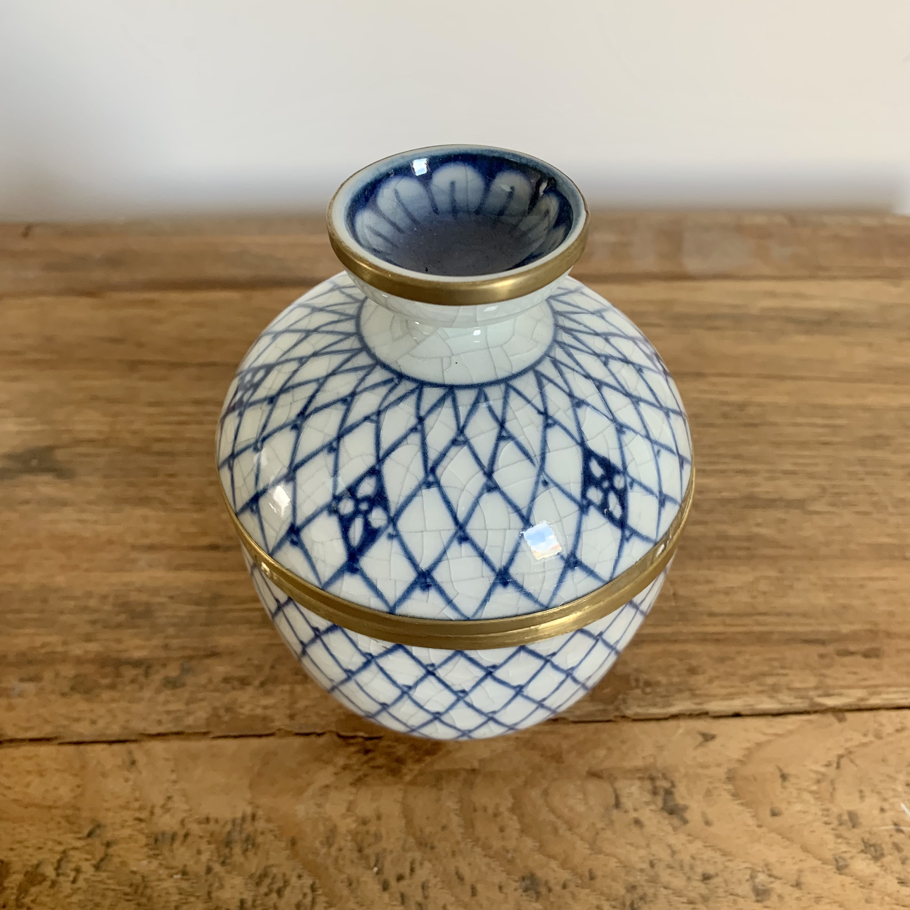 Jarre indigo - Losanges 3