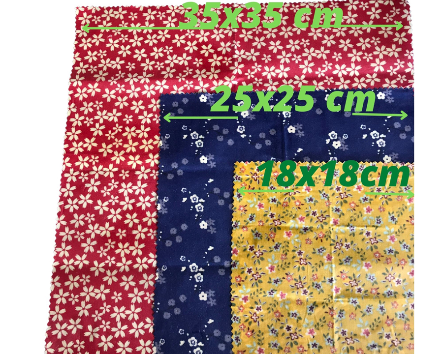 BEE WRAP, emballage alimentaire zéro plastique -  3 tailles L,M et S 3
