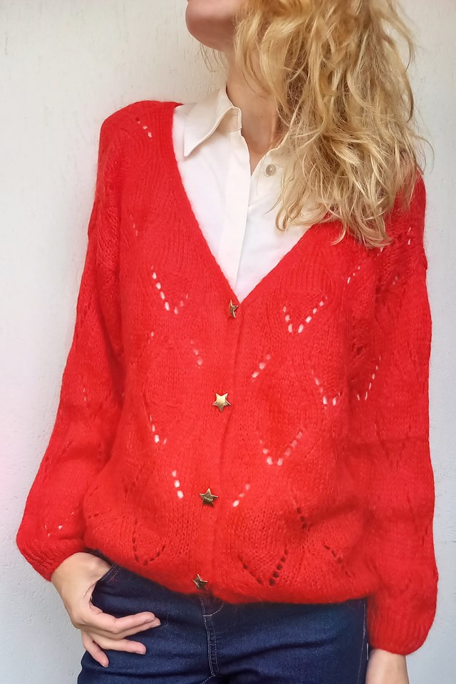 Gilet SACHA en mohair recyclé 5
