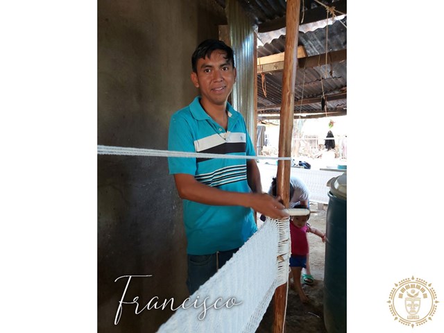 Hamac traditionnel gris en coton torsadé, poids max : 170kg