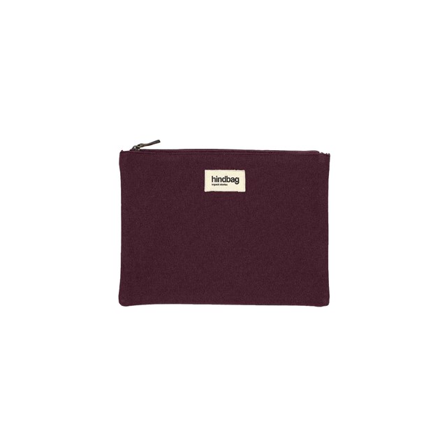 Pochette EMA, prune, coton bio 2
