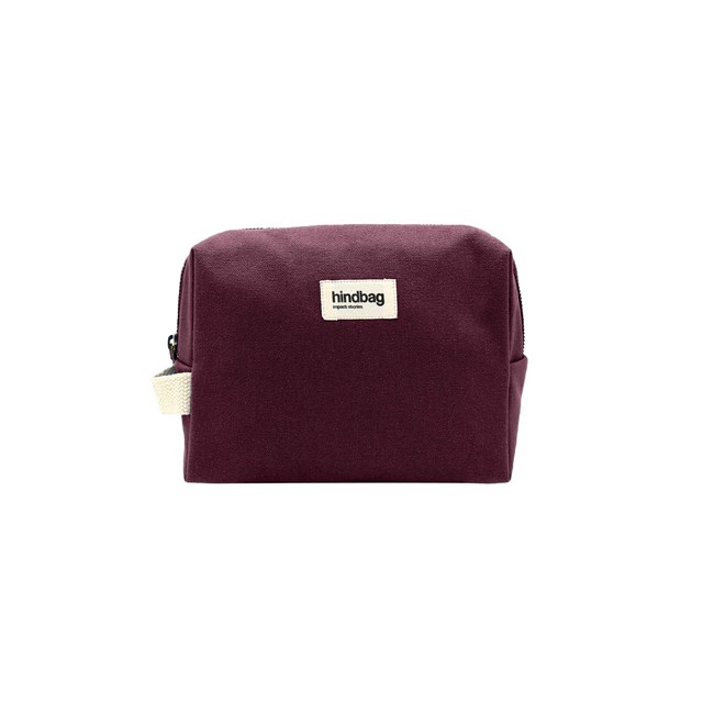 Trousse de toilette LEON, prune , coton bio 2