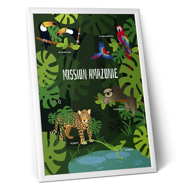 Affiche - Animaux d'Amazonie 2