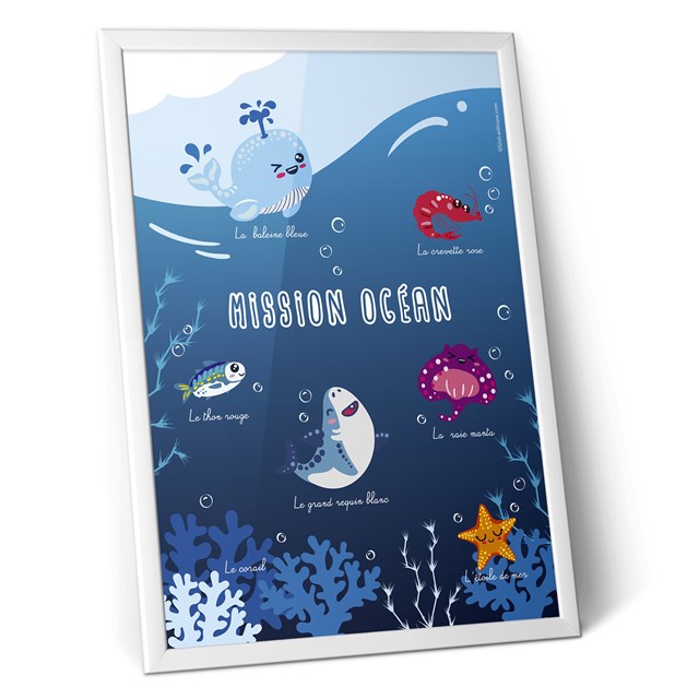 Affiche - Animaux de l'océan 2