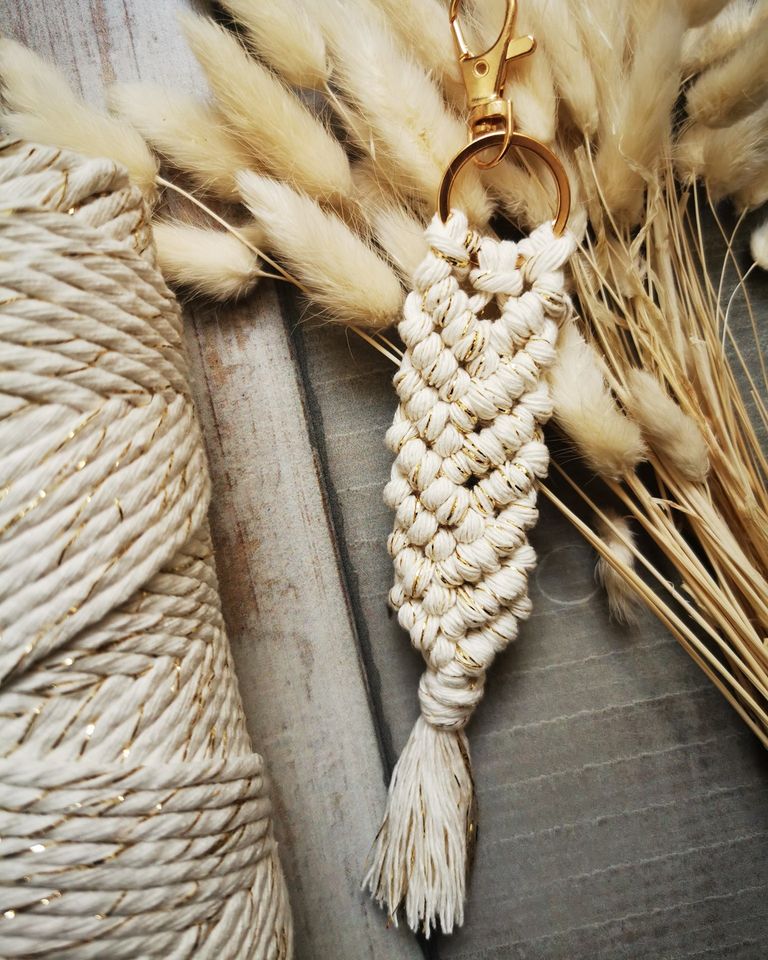 Kit DIY Macramé “Noé le porte clefs” 4