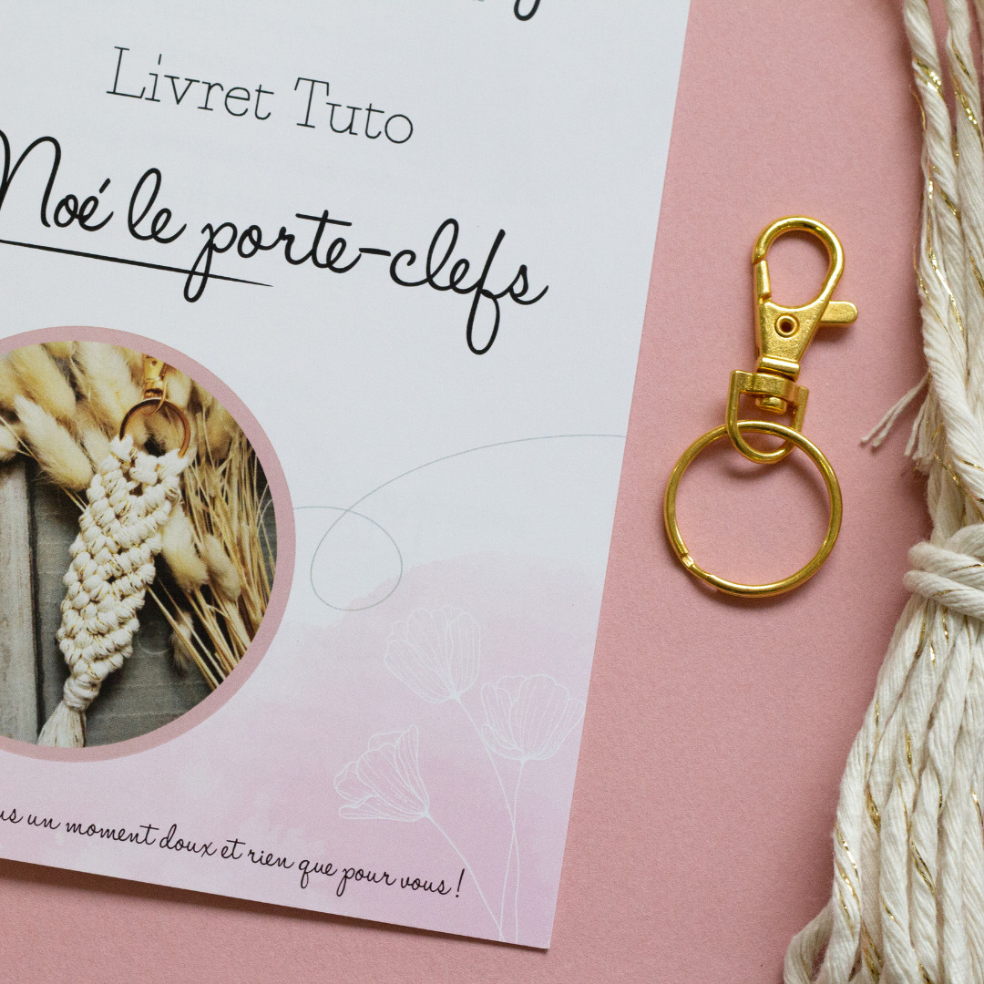Kit DIY Macramé “Noé le porte clefs” 2