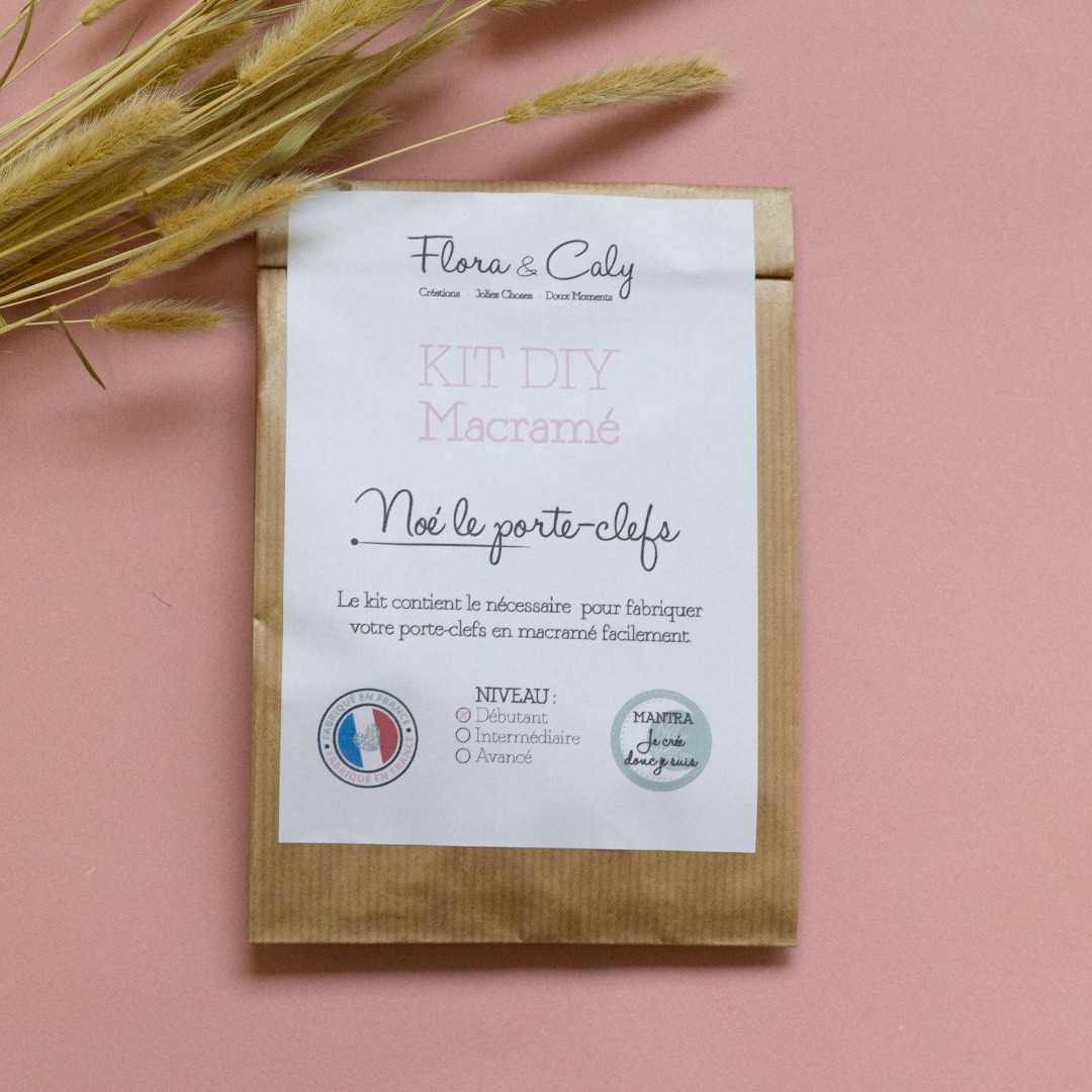 Kit DIY Macramé “Noé le porte clefs” 3