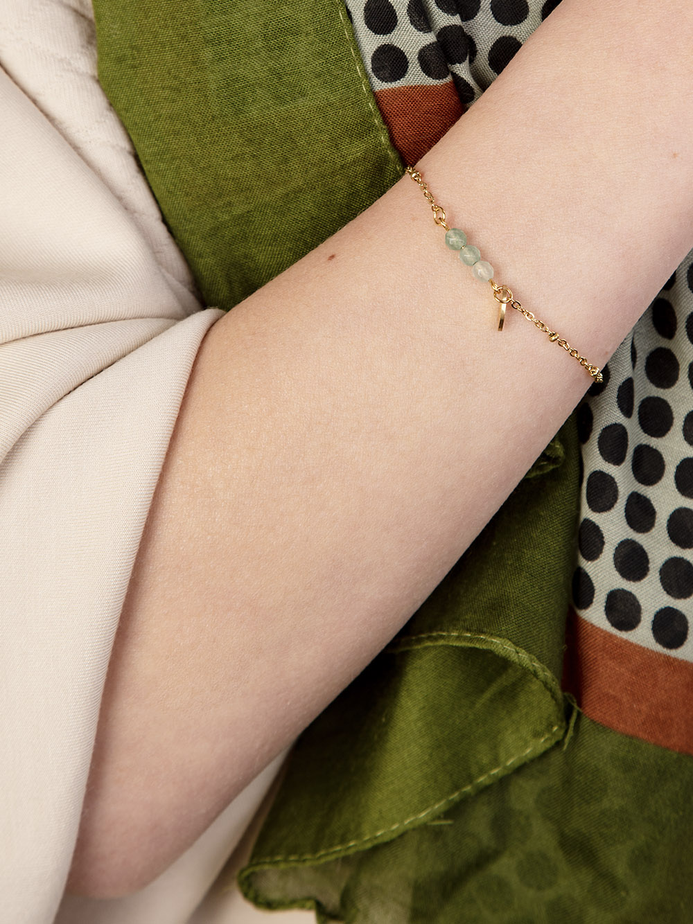 Bracelet POINTS Aventurine - Pierres naturelles - 3