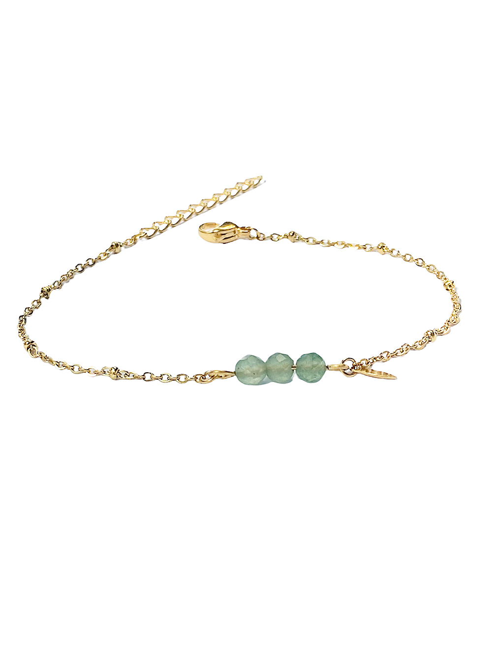 Bracelet POINTS Aventurine - Pierres naturelles - 4