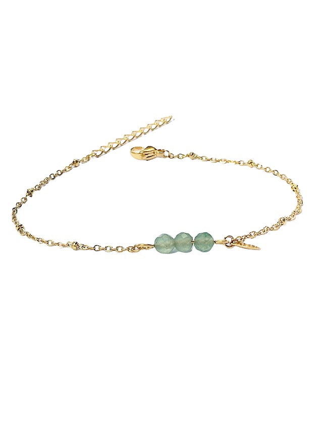 Bracelet POINTS Aventurine - Pierres naturelles - 4