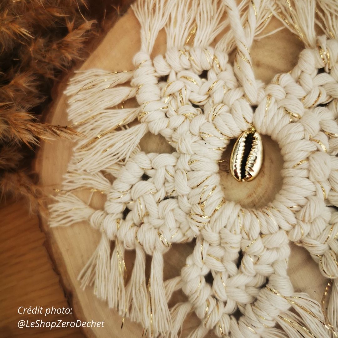 Ornement Etoile macramé fabriqué à la Main, en France 4