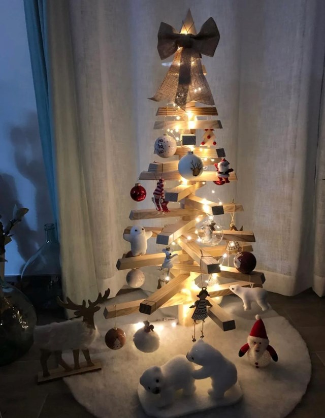 Sapin de Noël en bois 3