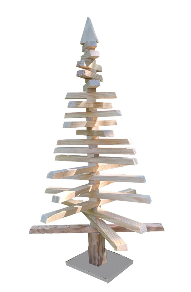 Sapin de Noël en bois 2