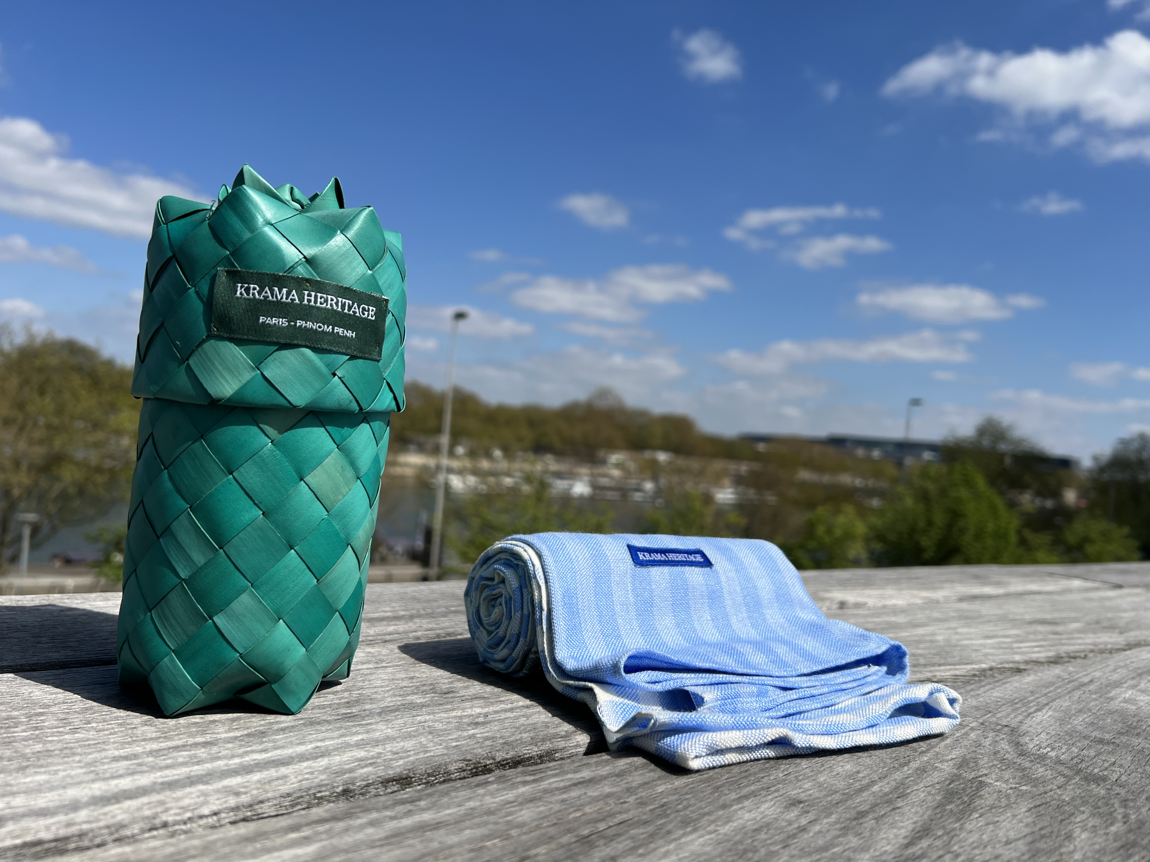 Le Grand Krama Pop Turquoise 7