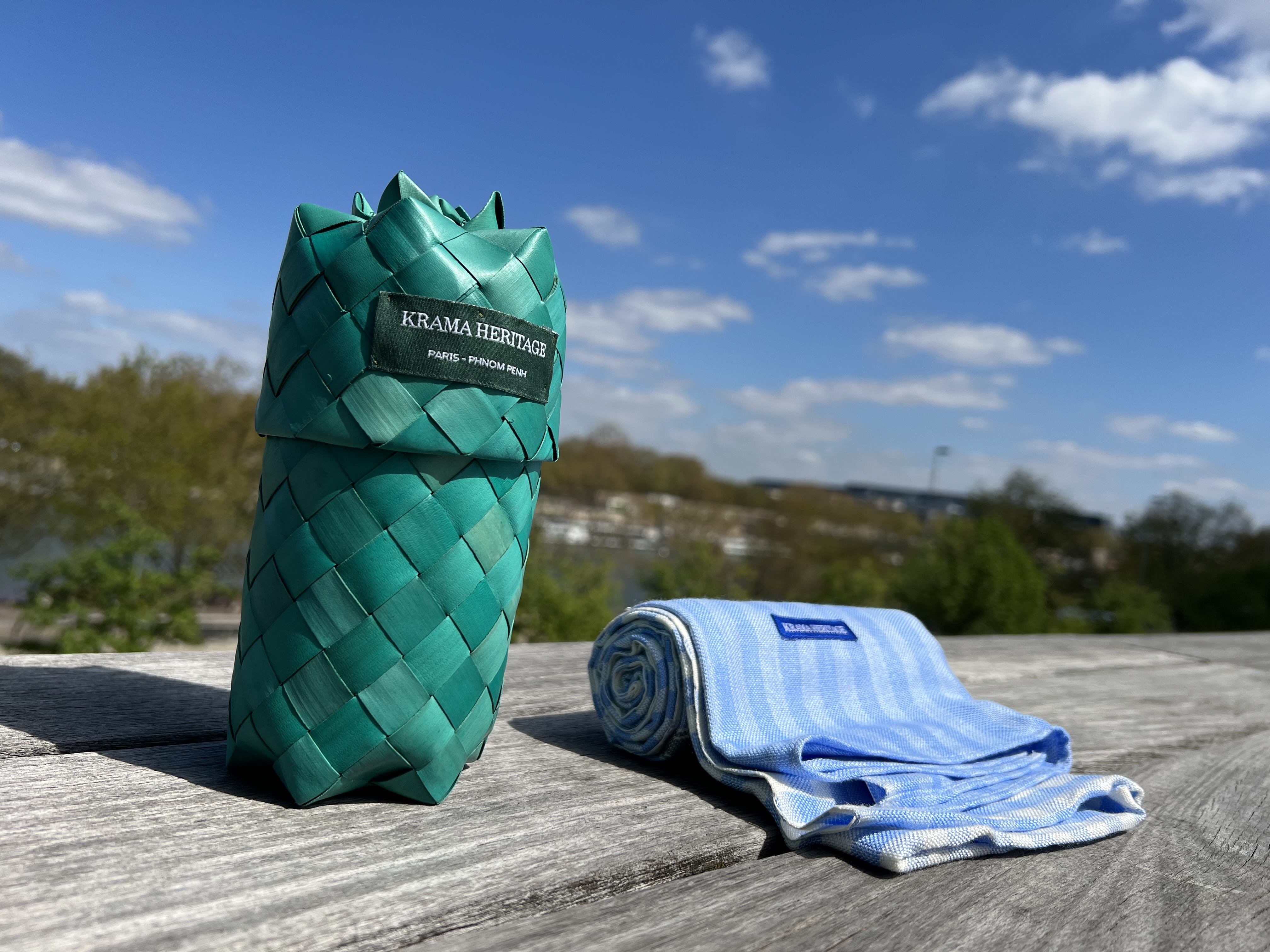 Le Grand Krama Pop Turquoise 8