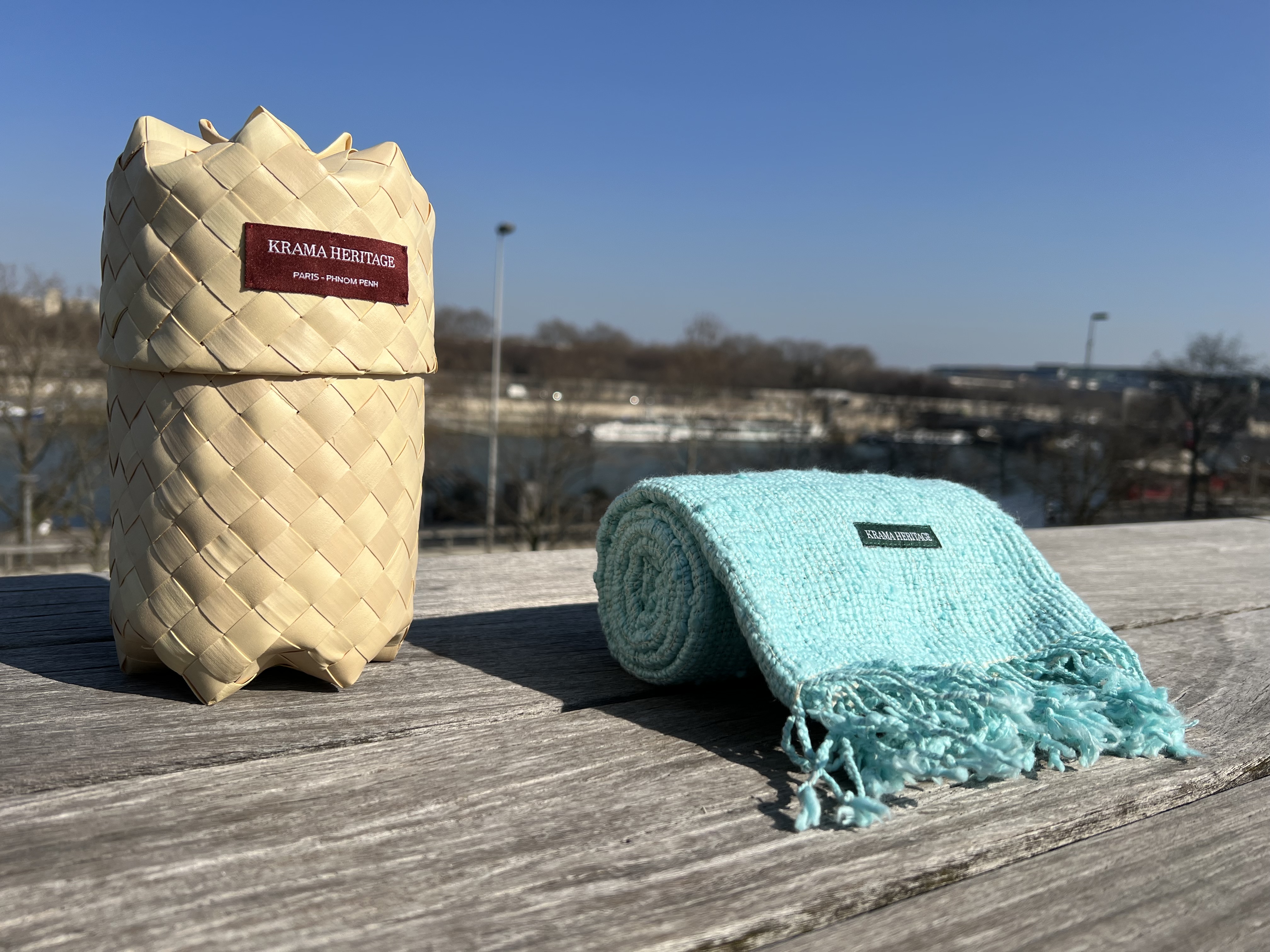 Le Krama Naturel Cyan 7