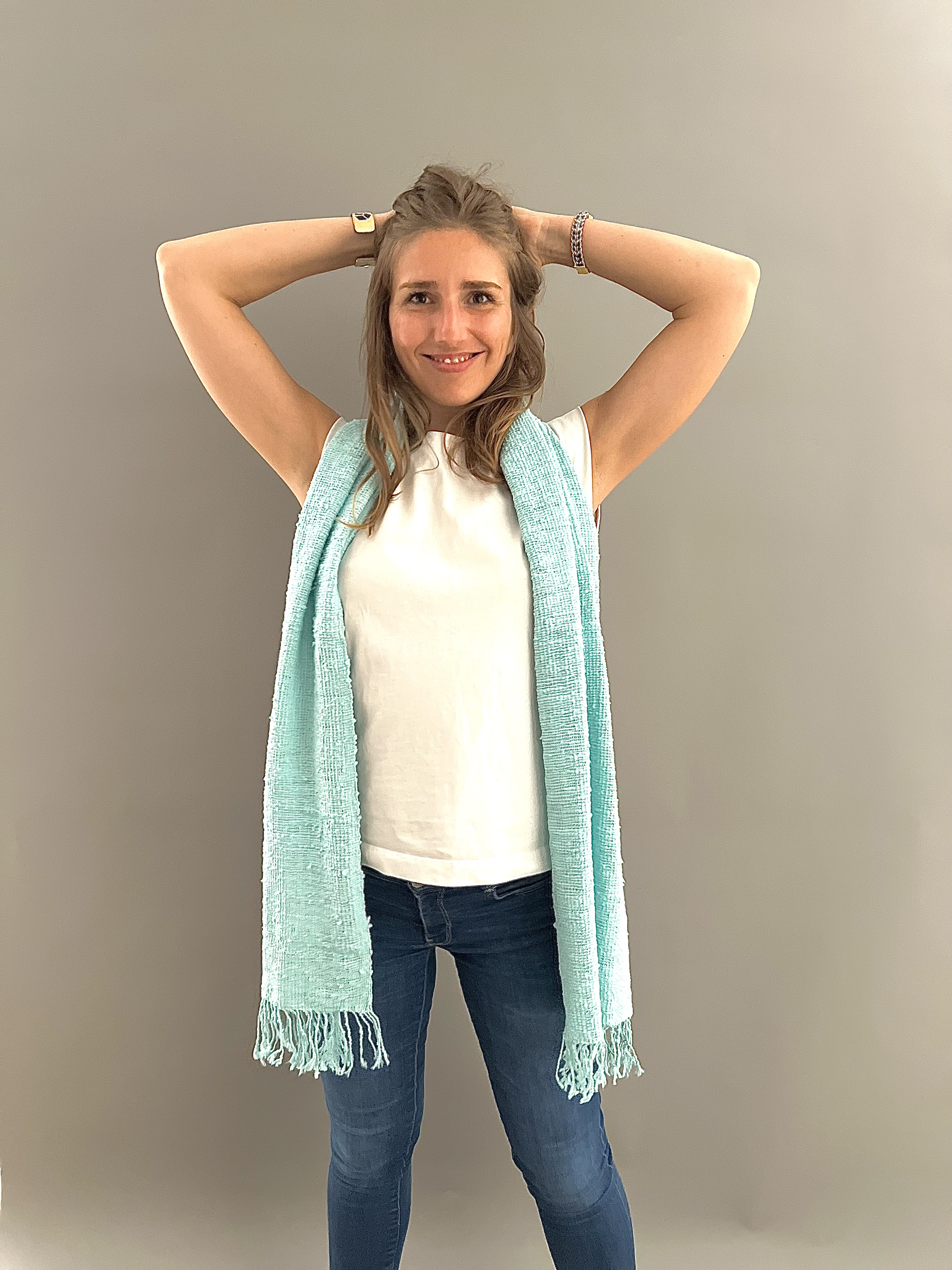 Le Krama Naturel Cyan 2