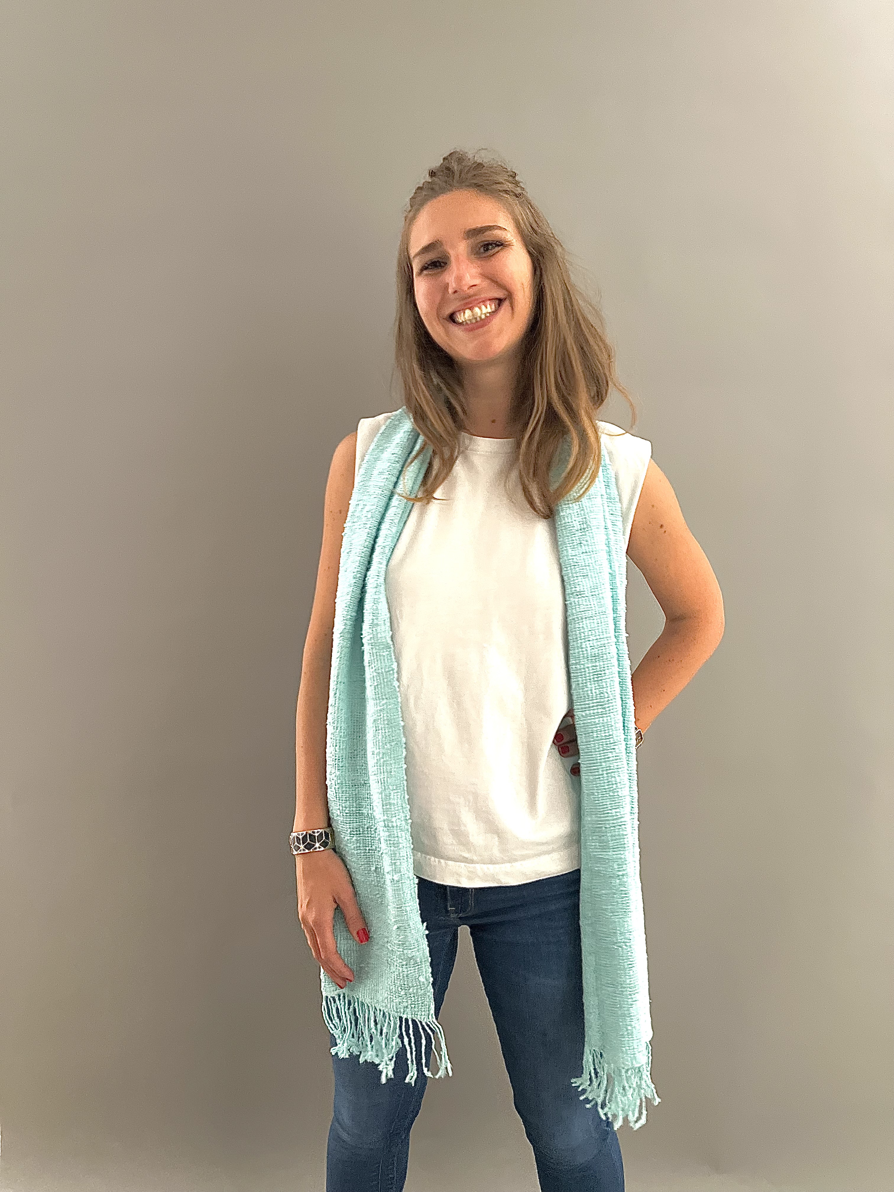 Le Krama Naturel Cyan 3