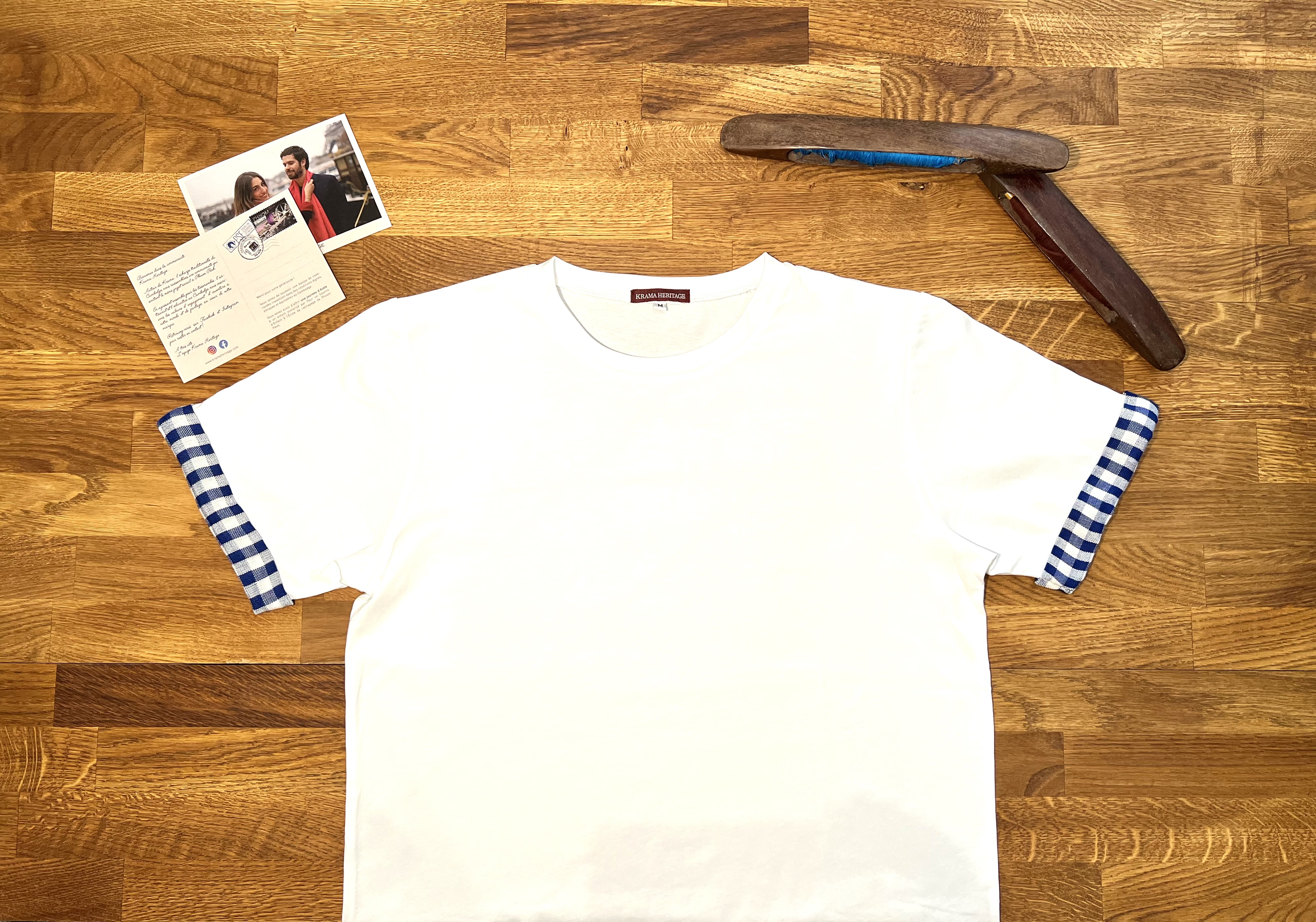 Le T-shirt Krama Bleu 2