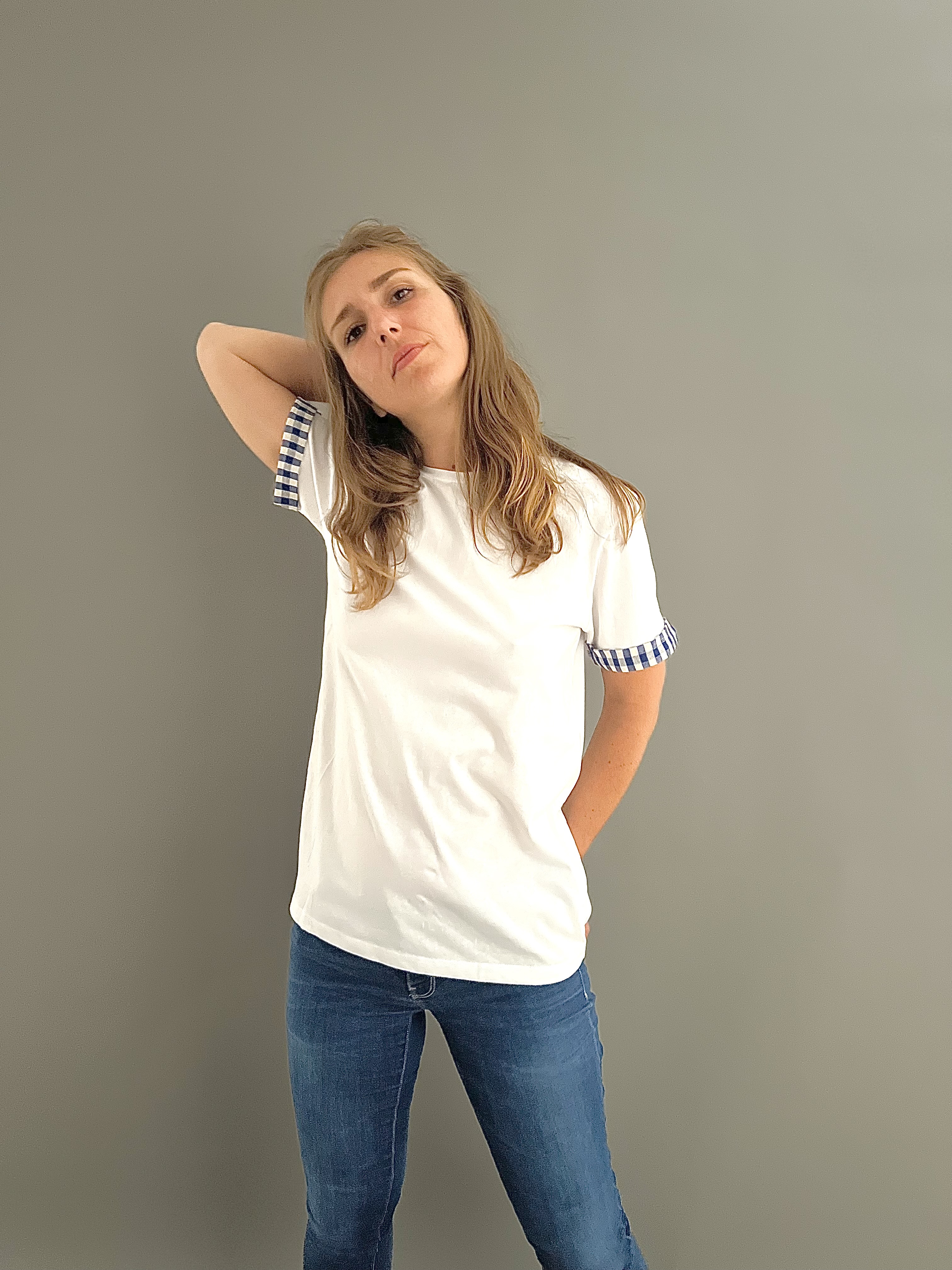 Le T-shirt Krama Bleu 3