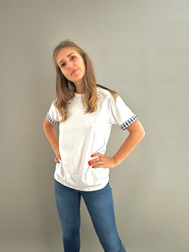 Le T-shirt Krama Bleu 4