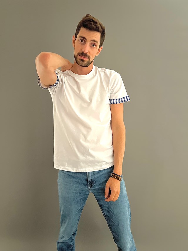 Le T-shirt Krama Bleu 5