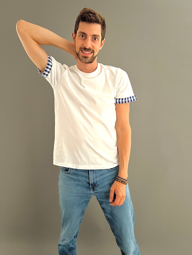 Le T-shirt Krama Bleu 6